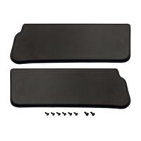 Black Ribbed Sunvisor Interior - Pair for Holden HQ HJ HX HZ LH LX UC