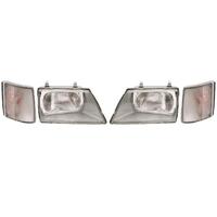 Clear Headlight & Indicator Kit - Left & Right for Holden Commodore VK