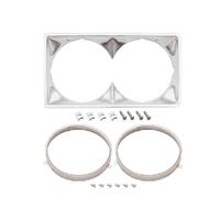 Inner & Outer Headlight Rim Kit for Holden HJ HX HZ (Twin Headlight)