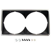 Black Headlight Rim - Twin for Holden HZ GTS Sandman HX Le Monaro