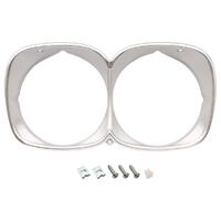 Silver Headlight Rim - Twin for Holden HQ Premier & LS