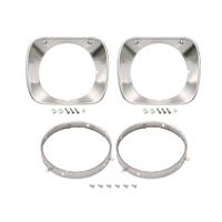 Headlight Rim Kit - Inner/Outer/Left/Right for Holden HJ HX HZ Tonner