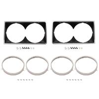 Headlight Rim Kit - Inner/Outer/Left/Right for Holden HX HZ Premier GTS Black