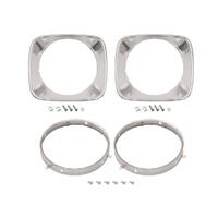 Headlight Rim Kit - Inner/Outer/Left/Right for Holden LH LX Torana - Anodised