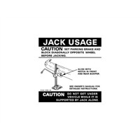 Ford Falcon XB Falcon Jack Usage Decal
