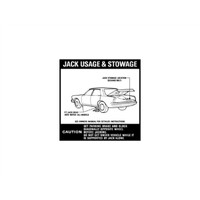 Ford Falcon XD Falcon Jack Usage Decal