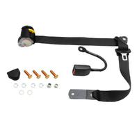 Seat Belt Blk 90/90 Inertia 400mm Stalk Buckle