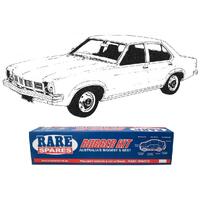 Body Rubber Kit for Holden Torana LH LX Sedan - Black