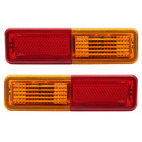Rear Quarter Panel Side Light Lens for Ford Falcon XA XB/Fairlane ZF ZG Pair