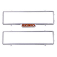 2pc Number Plate Frames Set Slimline "Holden" On 1 Only