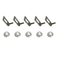 Universal 5 Piece Moulding Clip (Metal w/ Nuts)