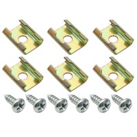 Universal Moulding Metal Push On w/ Screw Clip Kit