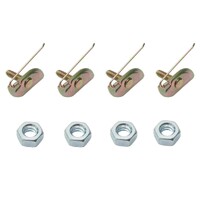 Universal Spring Tail-Clip 4 piece Kit (10 - 24 X 5/8" Bolt)