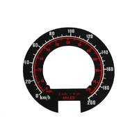 Metric Speedo Conversion Decal for Holden HT & HG 