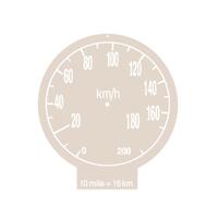 Metric Speedo Conversion Decal for Holden HD HR