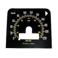 Metric Speedo Conversion Decal for Holden HQ GTS