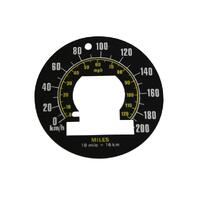 Metric Speedo Conversion Decal for Holden LC LJ GTR XU1