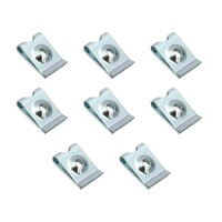 Universal U Nut Kit 8 Gauge (8 Pcs)