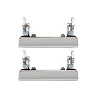 Outer Door Handle Kit for Holden LC LJ Front Chrome LH&RH (2)