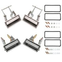 4pc Outer Door Handle Kit for Ford Falcon XC ZH - Chrome