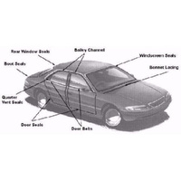 Front Outer Door Belt for 1968-1971 Ford F100