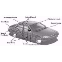 Rear Quarter Glass Seal for Nissan Datsun 120Y Coupe