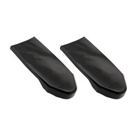 Large Black Seat Belt Top Covers - Pair