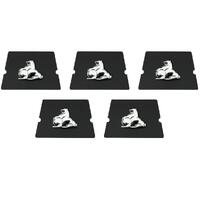 5Pc GM Metal Lion Seat Belt Decal Kit for Holden HK HT HG HQ HJ HX HZ LC-UC