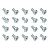 Universal 20 Piece Screw Kit (1/4"X3/4" BSW Phillips Pan Head Zinc)