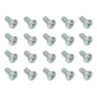 Universal 20 Piece Screw Kit (1/4"X3/4" BSW Phillips Pan Head Zinc)