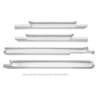 4pc Front & Rear Scuff Plate & Screw Kit for Holden HQ HJ HX HZ