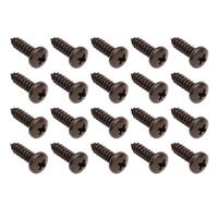 20pc Universal Pan Head Screw Kit Black for Various Holden Commodore