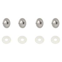 4pc Vent Window Screw & Washer Kit Chrome for Holden LC LJ