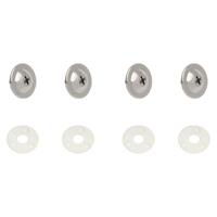 4pc Vent Window Screw & Washer Kit Chrome for Holden LC LJ