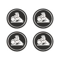 4pc Road Wheel Cap Early Decal Kit for Holden HQ GTS