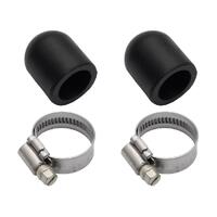 Water Block Off Caps w/ Clamp (3/4") Pair