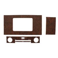 3pc Heater Panel Kit with Burr Walnut Inserts for Holden HG