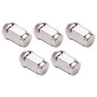 Ford 1/2" Chrome Wheel Nut Kit - Bulge (Set of 5)