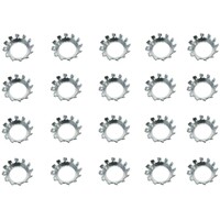 Universal Washers Ext Tooth Star Countersunk 5/16" (20 Pcs)
