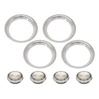 Ford Falcon XW XY XA Wheel Trim & Cap Kit - 5 Slot or 12 Slot (4)