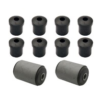 Ford XR XT XW XY XA XB XC XD/Fairlane ZA-ZH Shackle Rubber Kit (2 Front, 8 Rear)