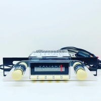 Silver-Series AM/FM Radio Assembly for 1960-62 Valiant RV1/SV1 - Black w/ Chrome Buttons