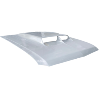1964 - 1966 Mustang Fiberglass Hood (with 1967 Shelby-style 3" Tall Scoop)