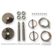 1964 - 1973 Mustang Hood Pin Kit (with Cables)