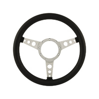 14? Black Leather Steering Wheel 9 Hole