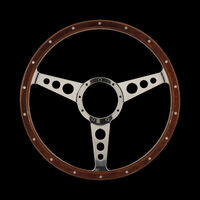 Corso Feroce 1965-73 Shelby Cobra Style Genuine Wood & Aluminum 15” 9 Hole Steering Wheel