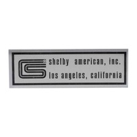 1966 Shelby Door Sill Scuff Plate Emblem