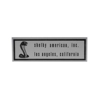 1967 Shelby Door Sill Scuff Plate Emblem - Version 1