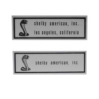 1967 Shelby Door Sill Scuff Plate Emblem