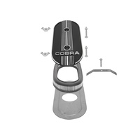 Air Cleaner Kit Cobra Oval Single Carburetor Black